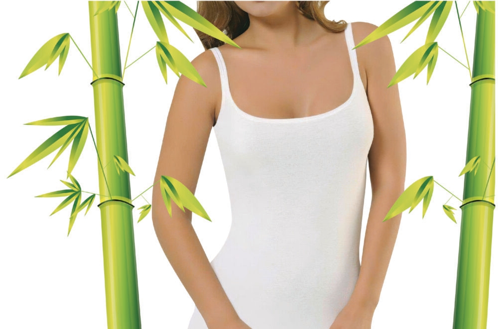 Γυναικείο φανελάκι bamboo με μεσαία τιράντα