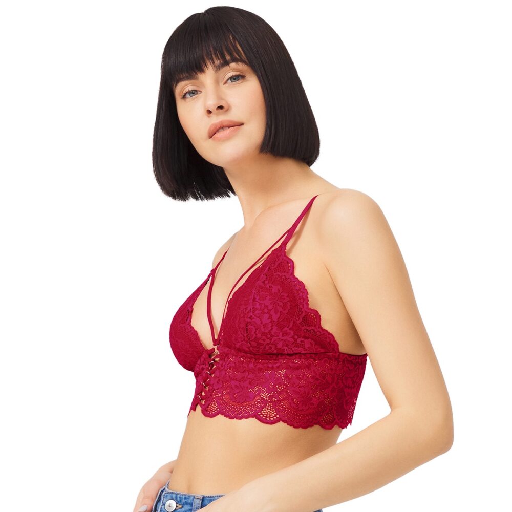 Γυναικείο bralette CottonHill μπορντό