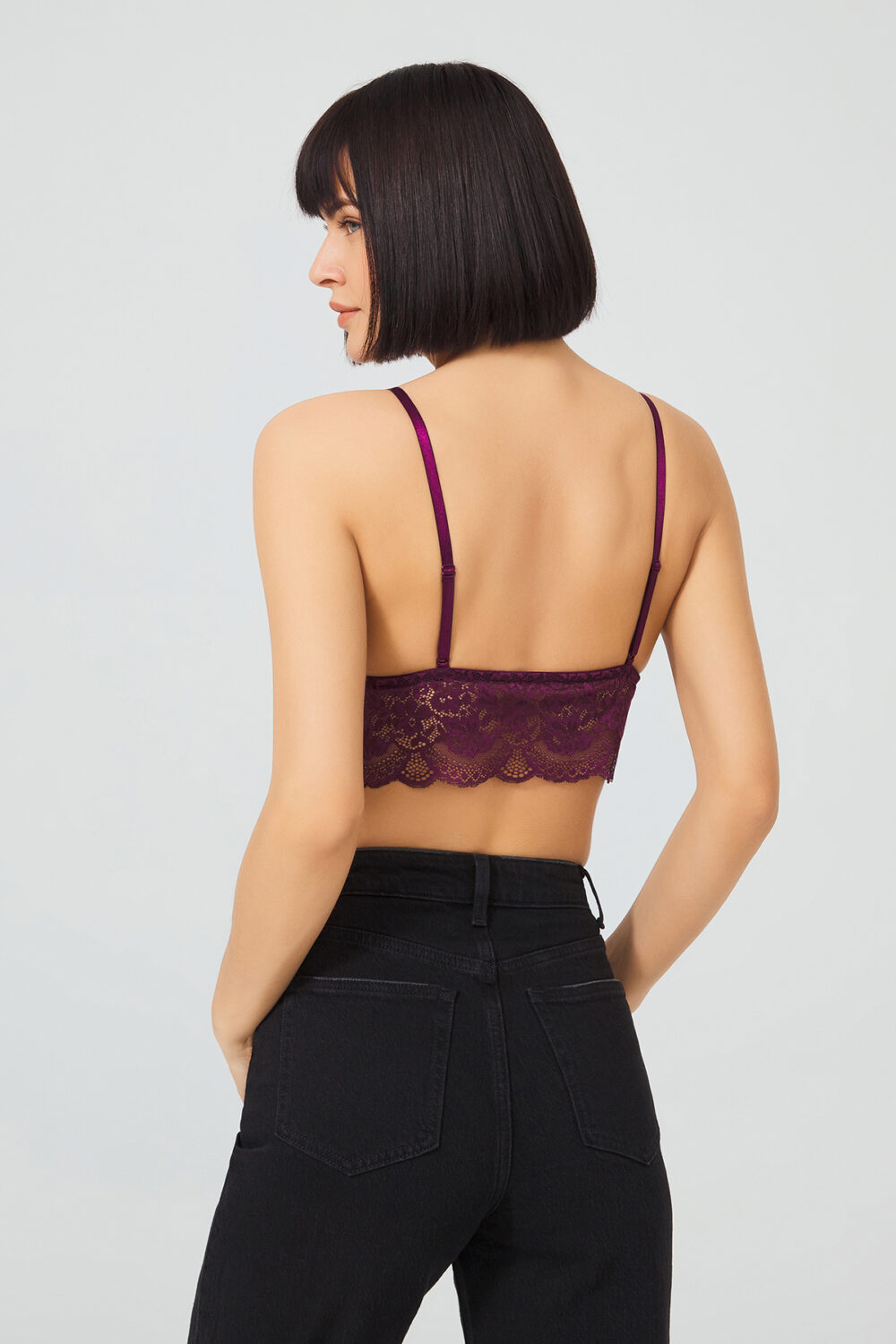 Γυναικείο bralette CottonHill μωβ
