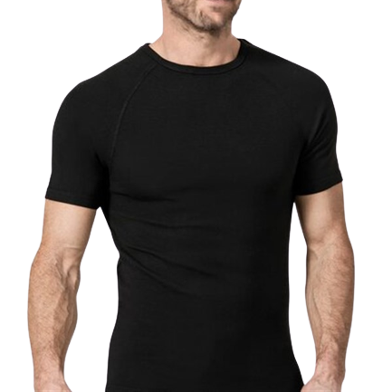 Ανδρική ισοθερμική μπλούζα namaldi με κοντό μανίκι μαύρη