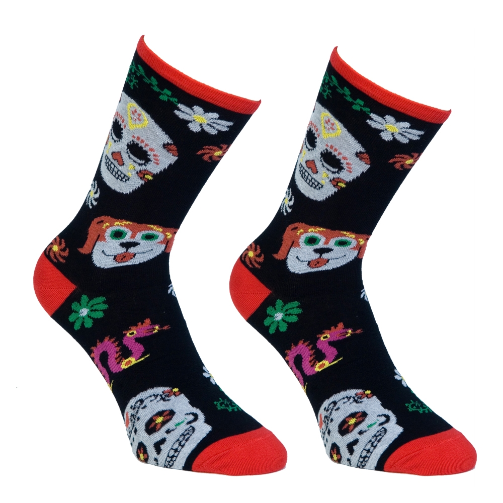 Κάλτσες unisex με σχέδιο calavera 1 ζευγάρι