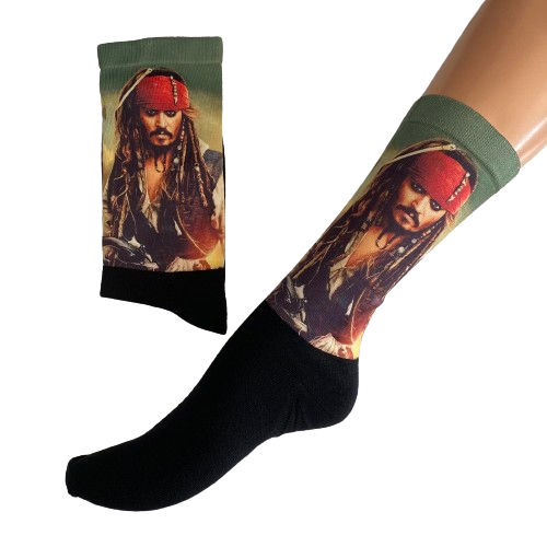 Κάλτσες με print Jack Sparrow