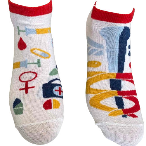Κάλτσες unisex με σχέδιο γιατρός 1 ζευγάρι