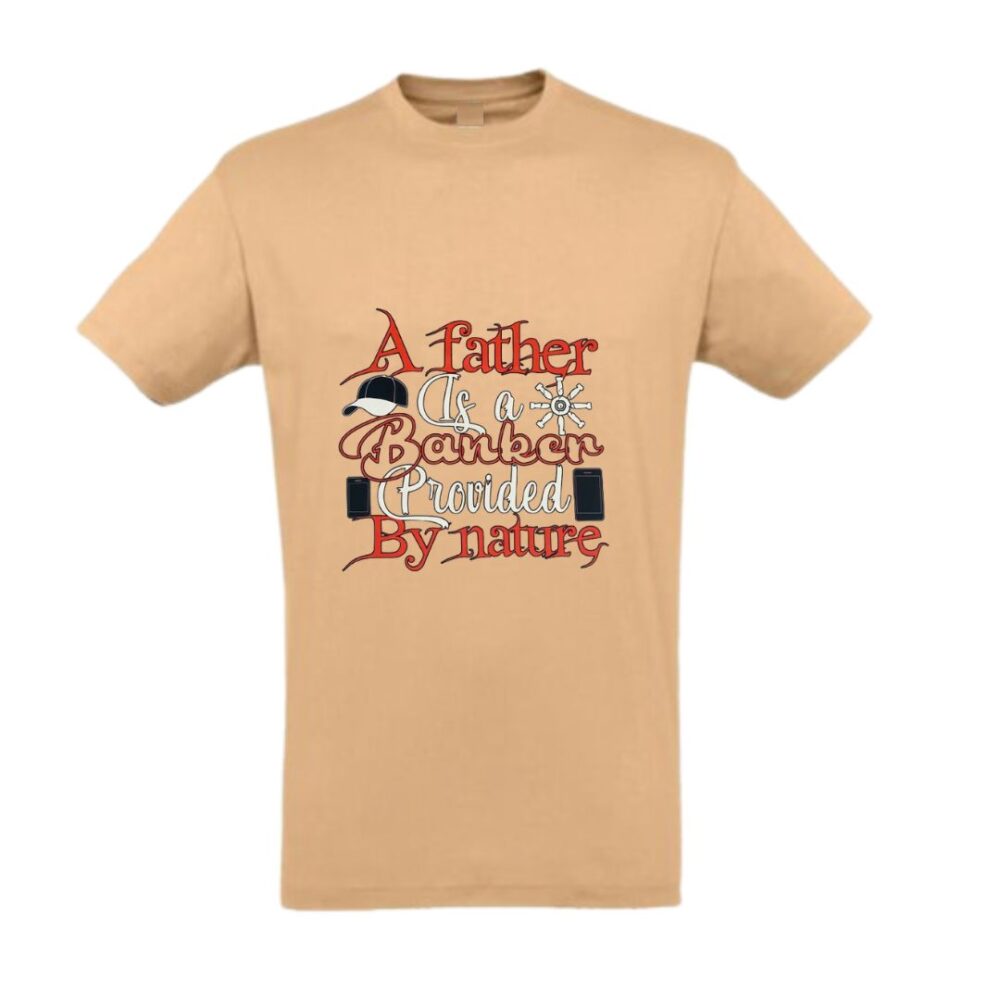 Καφέ βαμβακερό T-shirt plus size με στάμπα
