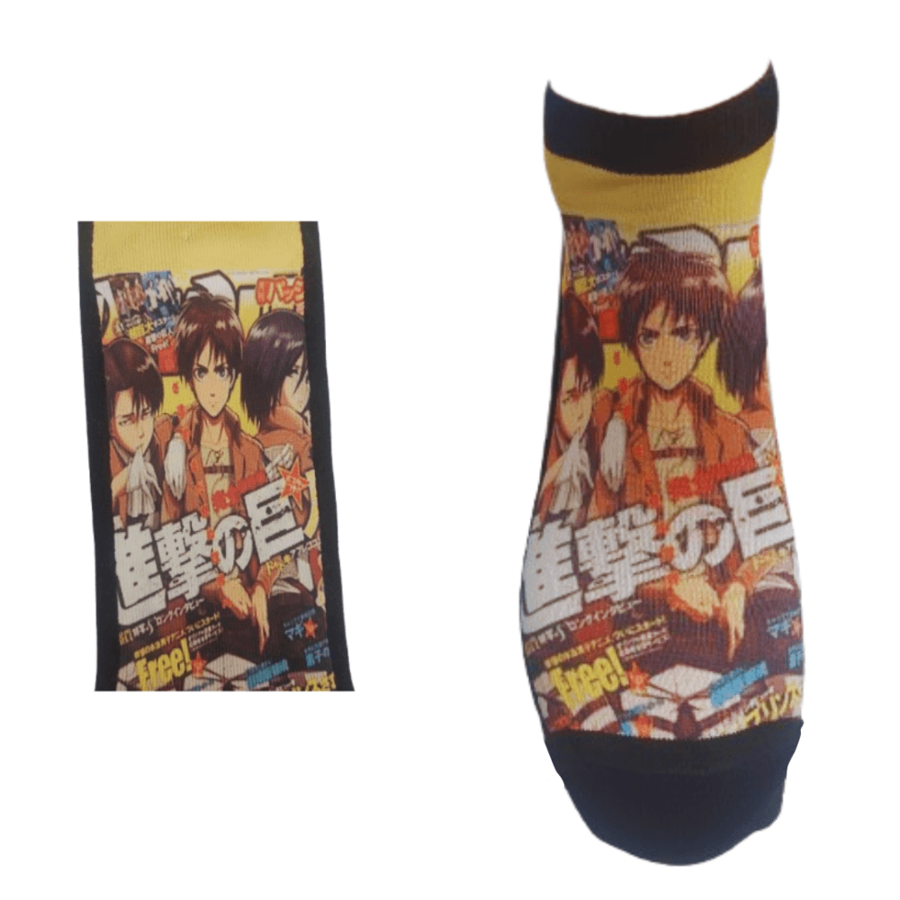 Κάλτσες κοντές με print anime