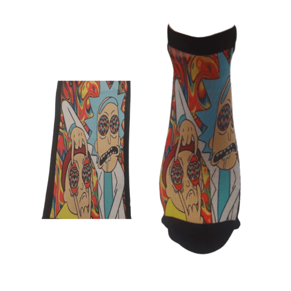 Κάλτσες κοντές με print Rick and Morty