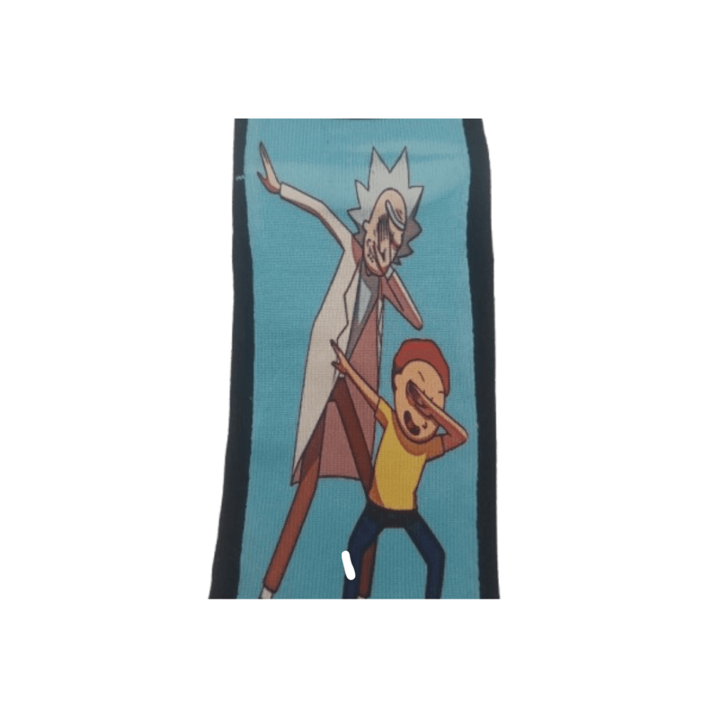 Κάλτσες κοντές με print Morty and Rick dab