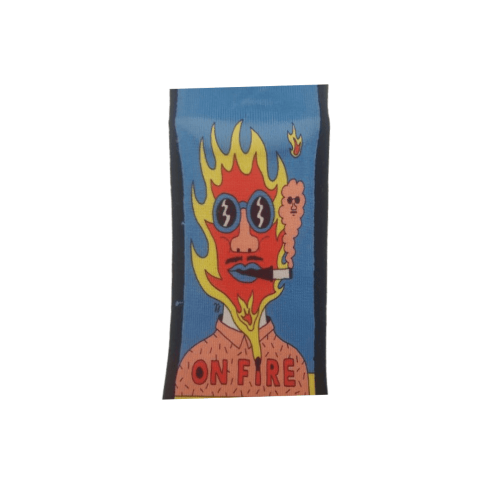 Κάλτσες κοντές με print άντρας on fire