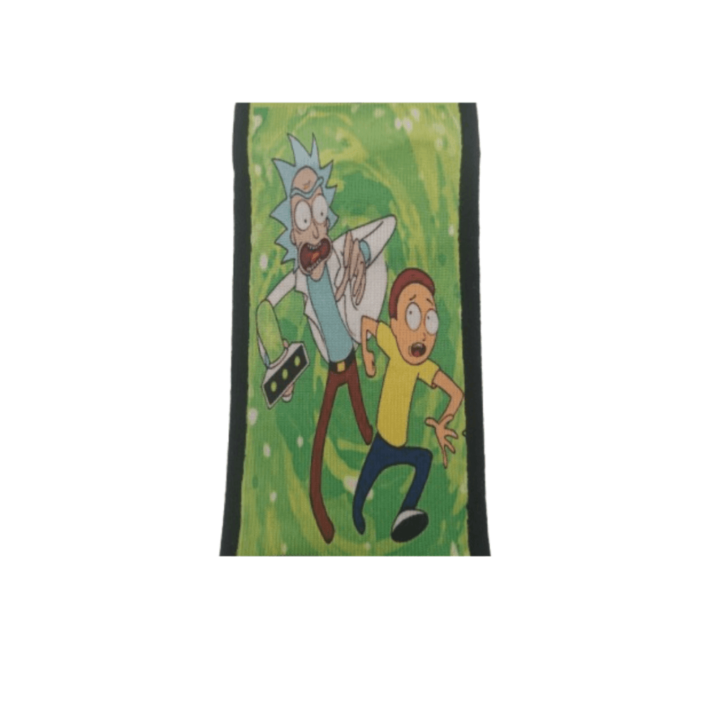 Κάλτσες κοντές με print Rick and Morty πράσινο