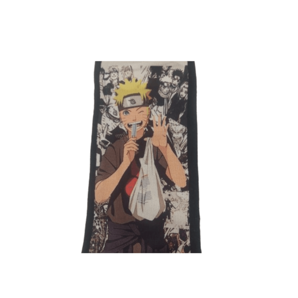 Κάλτσες κοντές με print Naruto ασπρόμαυρο