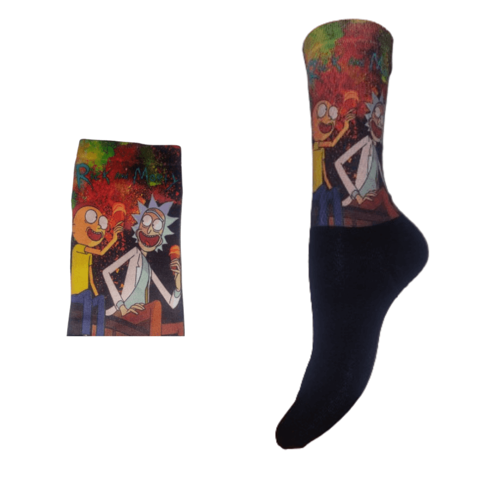 Κάλτσες με print Rick and Morty